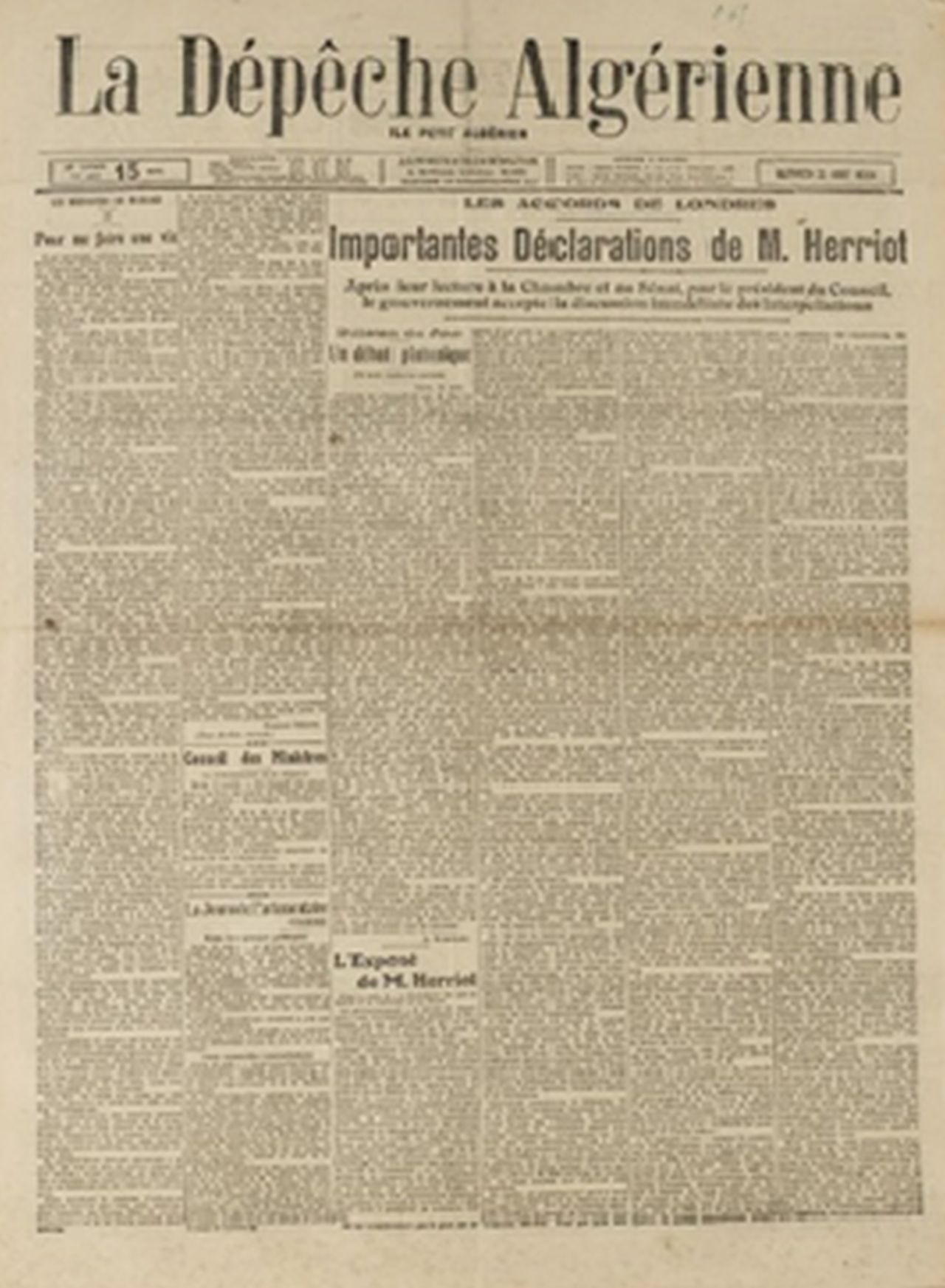 La Dpche algrienne, 22-08-1924