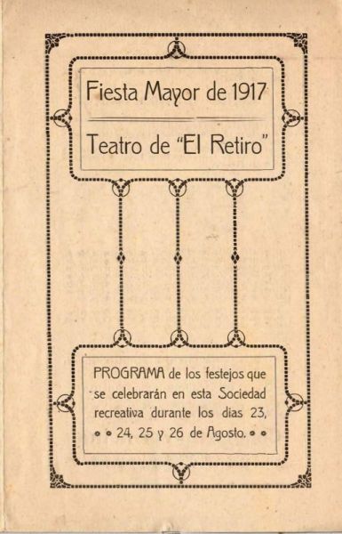 ACR - 1917 - Teatre del Retiro - Sitges - Fons: Societat Retiro de Sitges