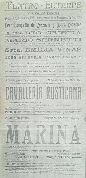 ACR - 1915 - Teatre Euterpe (Matar) - Matar - Fons: Museu Arxiu de Santa Maria de Matar