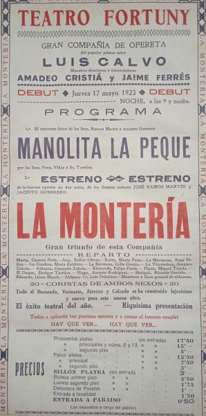 ACR - 1923 - Teatre Fortuny - Reus - Fons: Arxiu de la Fundaci del Teatre Fortuny de Reus