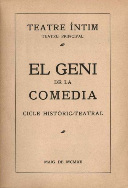 ACR - 1912 - Teatre Principal (Barcelona) - Barcelona - Fons: MAE, Centre de documentaci i Museu de les Arts Escniques - Institut del Teatre